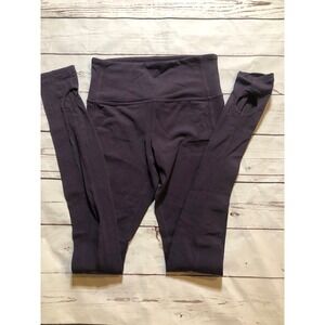 XS Purple Athleta Leggings Workout Compression Eggplant Spring Color